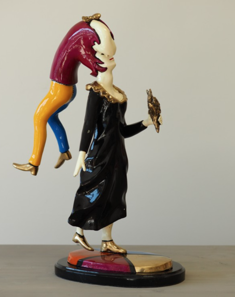 Statue Two Minds One Thought - H56 cm