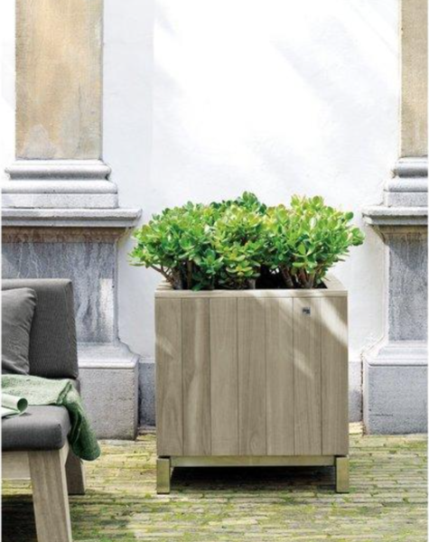 Wooden plant pot Kaprun - H65 cm