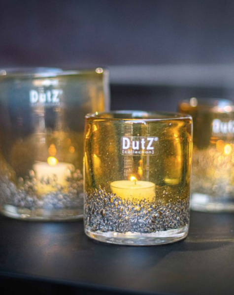 DutZ Teelicht bubbles gold - H10/ H13/ H19 cm