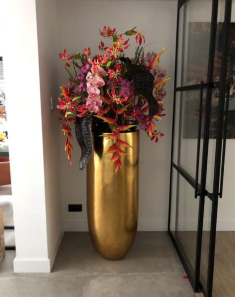 Übertopf Gold Cibola - H125 cm