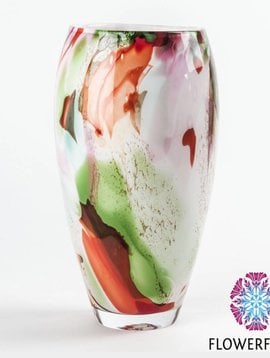 Fidrio Vase Mixed Colors Oval