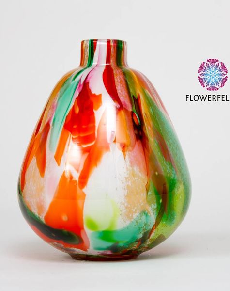 Fidrio Vases Mixed Colors Pear