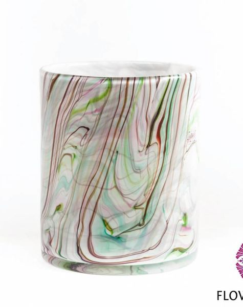 Fidrio Cylinder vase Coloured Stripes