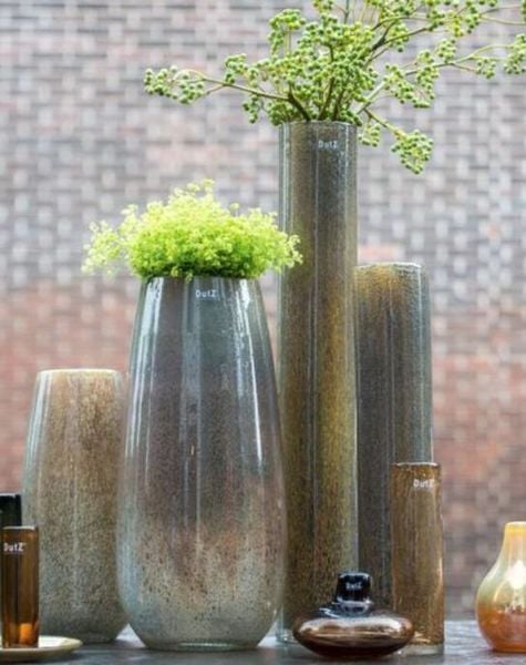 DutZ Cylinder vase tall silverbrown - H50/ H70 cm