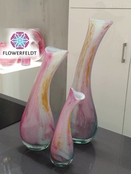 Fidrio Vases Lampadina Colourato Rosa