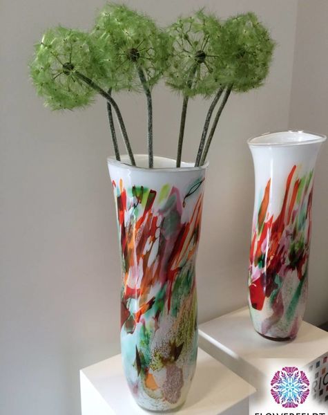 Fidrio Art vase Mixed Colors
