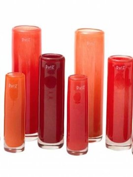 DutZ Cylinder vases red orange