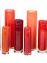 DutZ Cylinder vases red orange