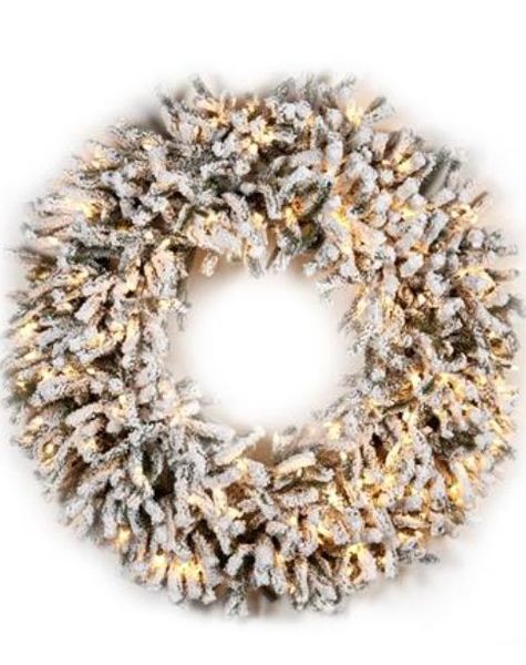 Lighted Christmas wreath - D152 cm