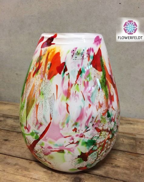 Fidrio Glasvase Organic Mixed Colors - H30 cm