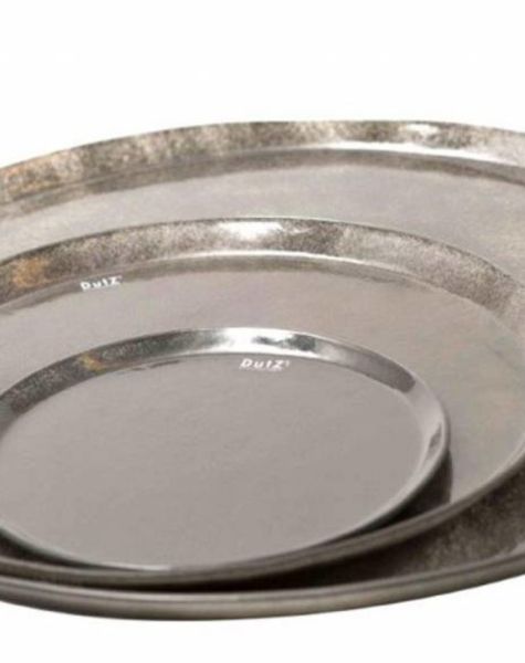 DutZ Glazen schaal grey