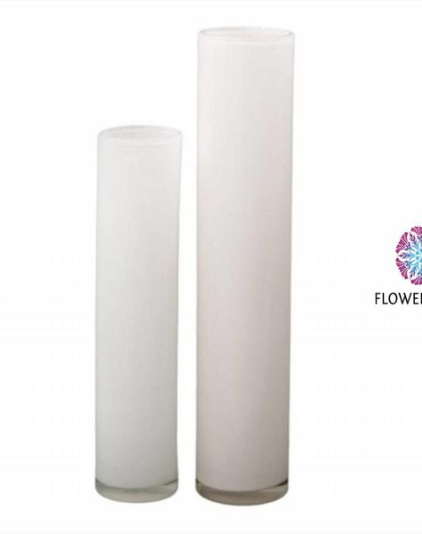 DutZ Cylinder vase tall white