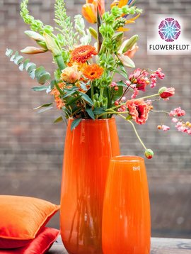 Flower Vase Soft Orange Flowerfeldt