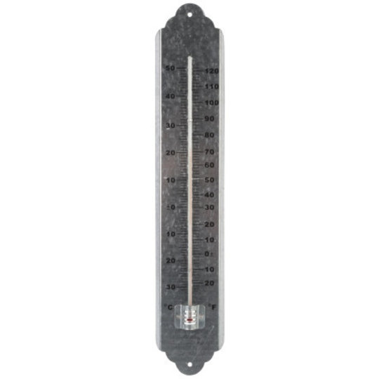 Thermometer metaal 50 cm gegalvaniseerd Thermometer metaal 50 cm gegalvaniseerd