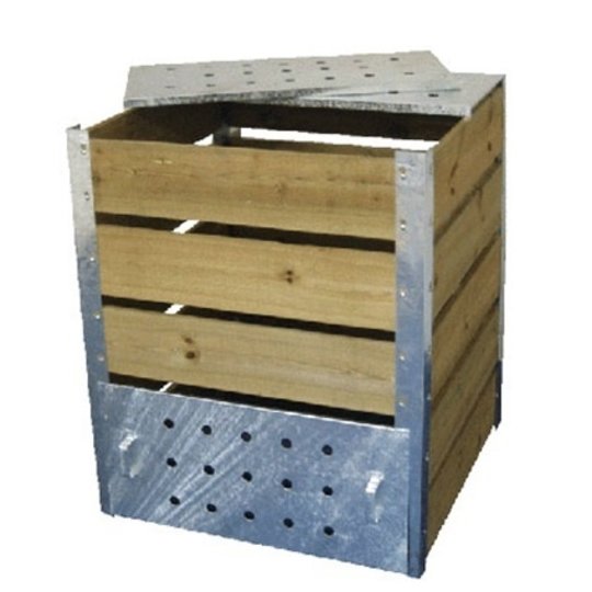 Compostbak zink met hout - 470 liter Compostbak zink met hout - 470 liter