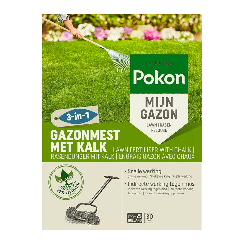 Gazonmest met Kalk 3-in-1 | 250m²