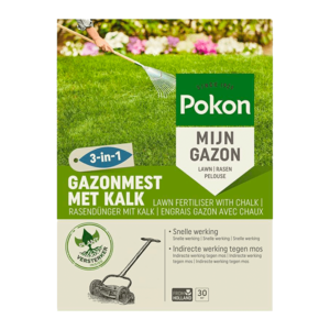 Pokon Gazonmest met Kalk 3-in-1 | 250m²