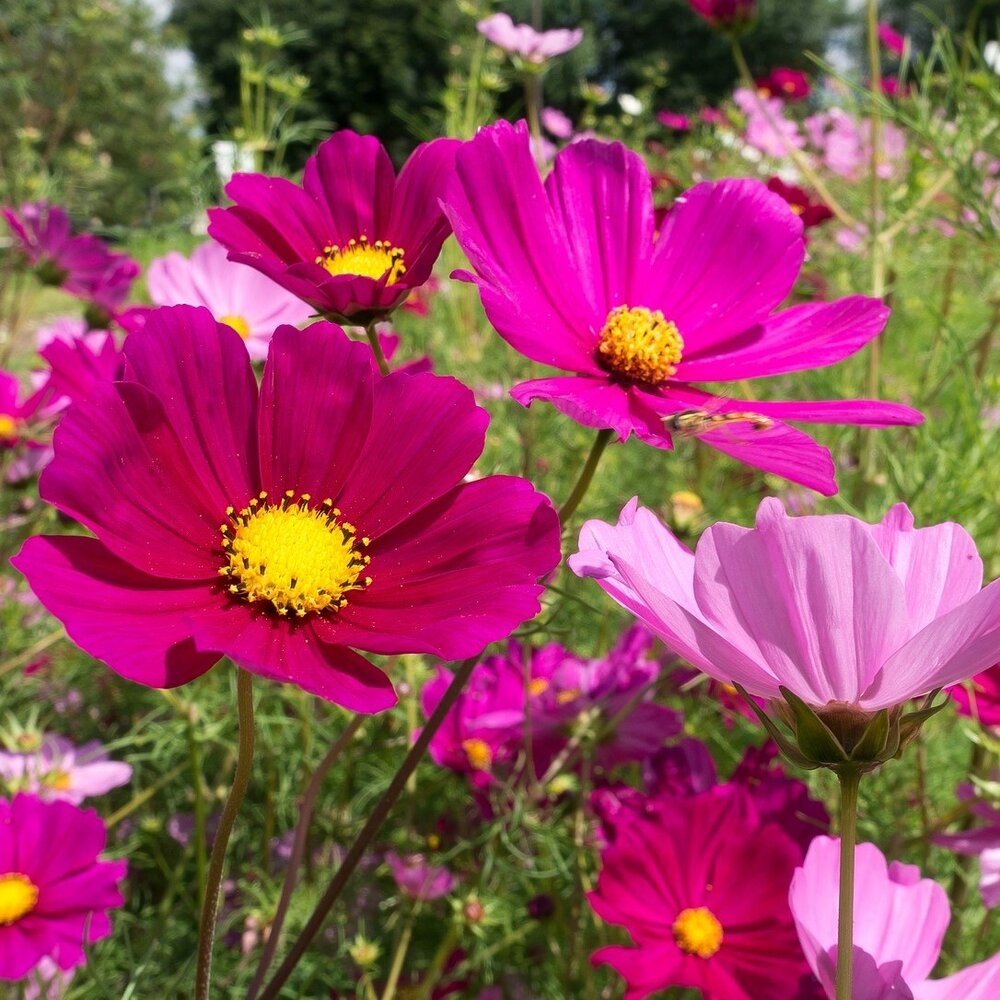 Cosmea 'Dwarf Sensation' gemengd