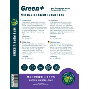 MRS Fertilizers Green+ Extra Groen & Anti Mos | 20KG-500m2