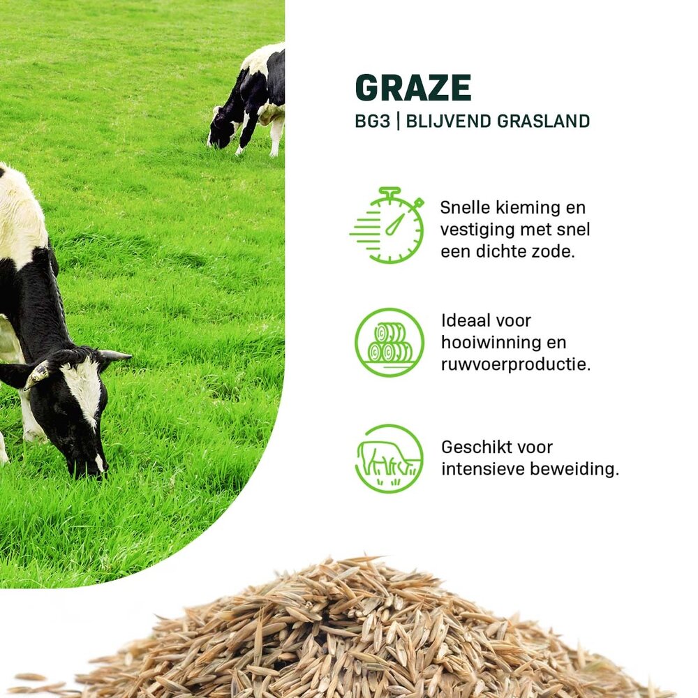 Graze - BG3 | Blijvend Grasland 15KG