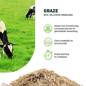 MRS Seeds & Mixtures Graze - BG4 | Blijvend Grasland 15KG