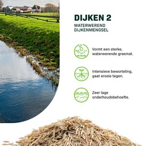 MRS Seeds & Mixtures Dijken 2 - 15 kg | Waterwerend dijkenmengsel