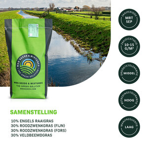 MRS Seeds & Mixtures Dijken 2 - 15 kg | Waterwerend dijkenmengsel