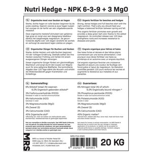 MRS Organix Nutri Hedge - Organische mest Beuken & Hagen 20 kg