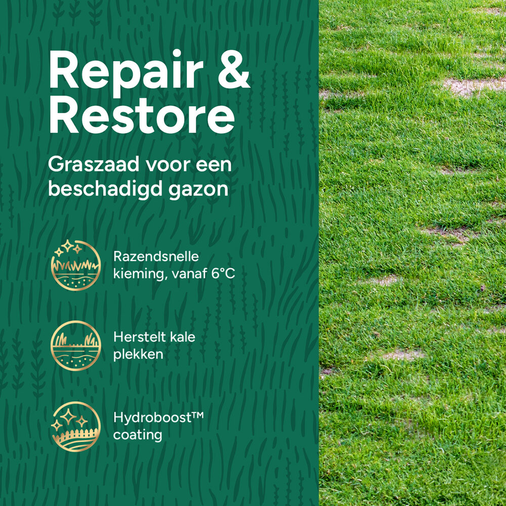 Repair & Restore Premium - Graszaad voor gazonherstel 10KG Repair & Restore Premium - Graszaad voor gazonherstel 10KG