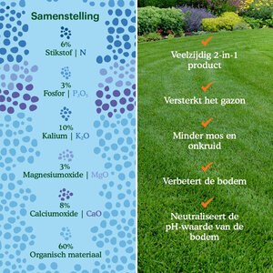 Joyfields Vital Lawn - Gazonmest met kalk - 3 kg