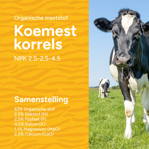 MRS Seeds & Mixtures Cow Manure - Gedroogde koemestkorrels 18 kg