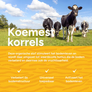 MRS Seeds & Mixtures Cow Manure - Gedroogde koemestkorrels 18 kg