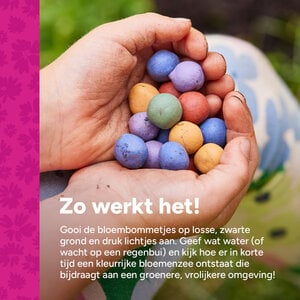 MRS Seeds & Mixtures Flower Bombs - Zaadbommen mix  - Katoenen cadeauzakje