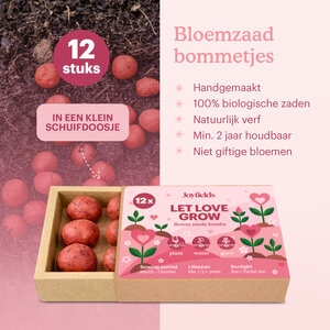 Joyfields Let Love Grow - Bloembommetjes - 12 stuks