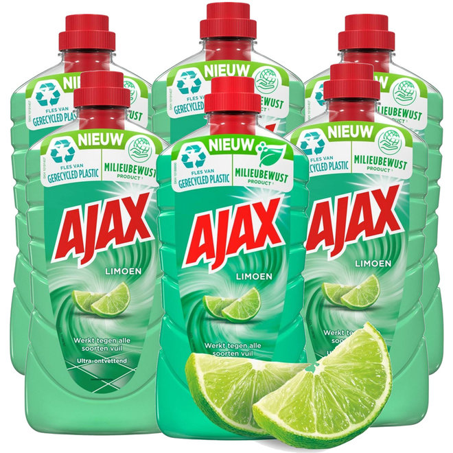 6 x Ajax Allesreiniger Limoen