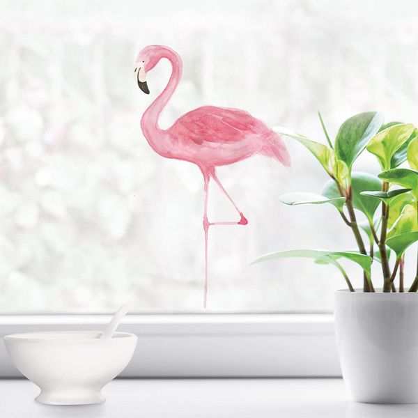 Nouvelles Images Nouvelles Images raamsticker flamingo