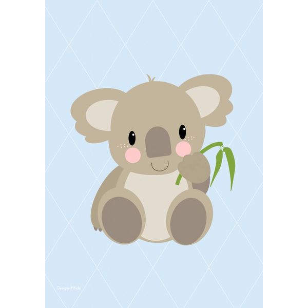 Designed4Kids Designed4Kids kinderposter A3 koala beer