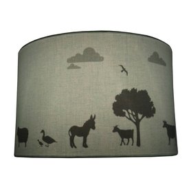 Juul Design Juul Design kinderlamp silhouette boerderij mint