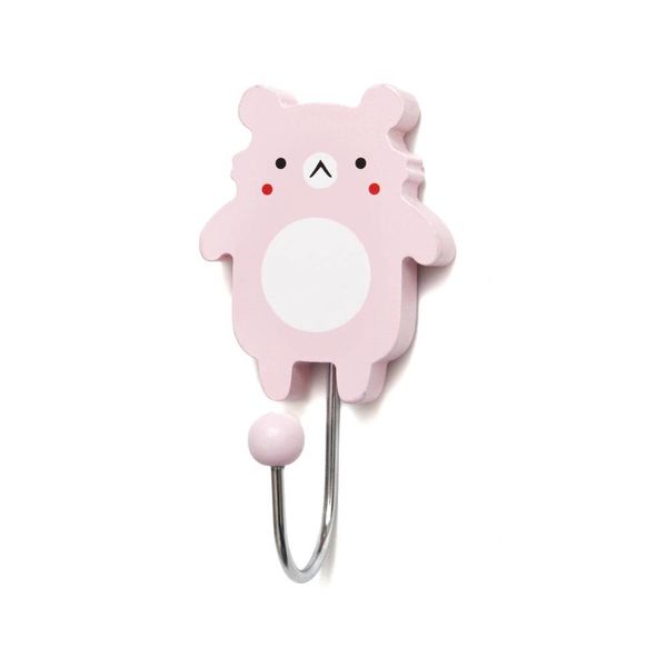 Petit Monkey Petit Monkey kinderkapstok haakje koala beer roze