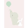 Designed4Kids kinderposter A3 olifant met ballon