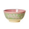 Rice melamine kom vlinders groen roze