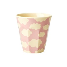 rice Denmark Rice melamine kinderbeker wolkjes roze