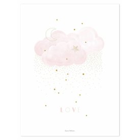 Lilipinso Lilipinso poster wolk roze Sweet Love