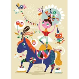 Petit Monkey Petit Monkey poster Pretty Little Rider 50 cm x 70  cm