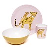 Petit Monkey melamine beker luipaard roze orchid