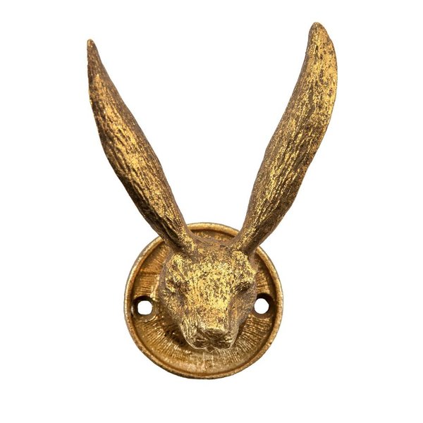  Sass en Belle kapstok haakje  konijn goud Rabbit Ears