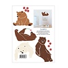 Mimilou mini muurstickers beren Lazy Bears