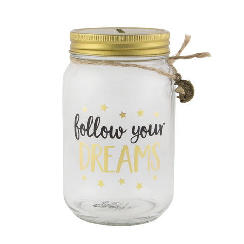 Sass & Belle spaarpot  Follow your Dreams