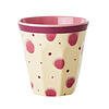 Rice melamine beker stippen  roze Water Colour Splash  print