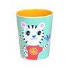 Petit Monkey melamine beker leeuw & tijger mint